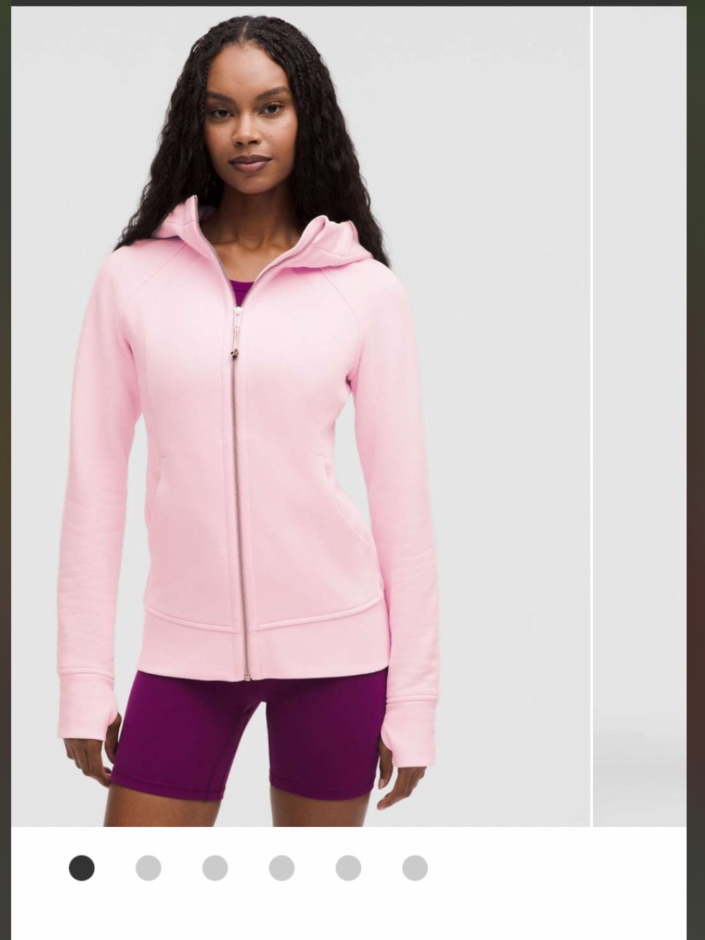 Lululemon Scuba Full-Zip Hoodie Pink Organza NWT size 6